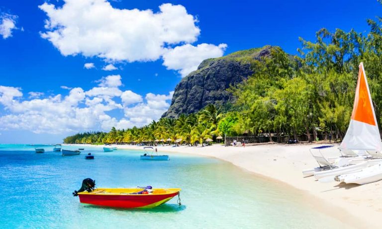 Le Morne public beach Mauritius