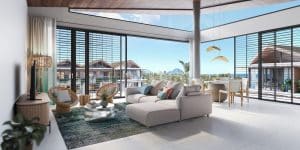 la pirogue residences penthouse living