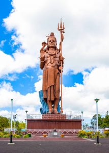 statue of the Hindu deity Shiva in Mauritius