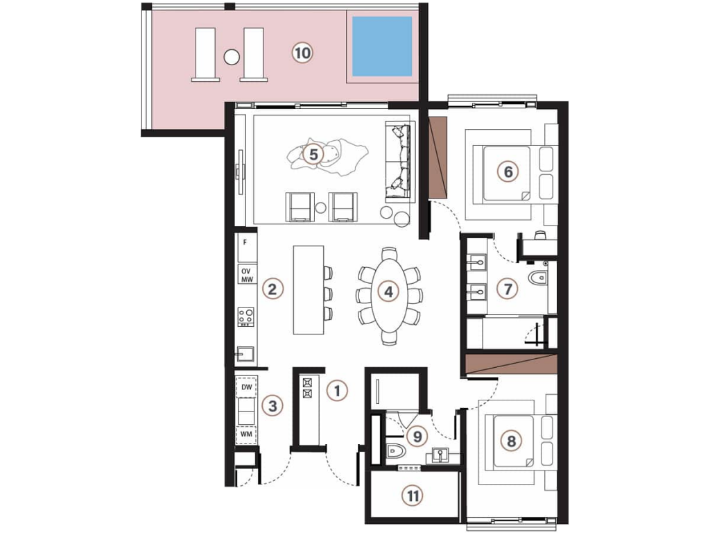 2bedroom penthouse