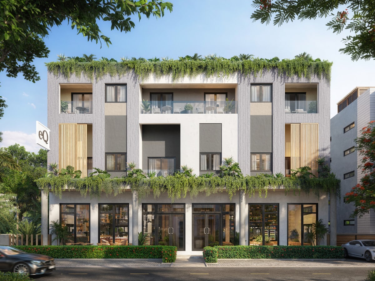 eq residences front facade